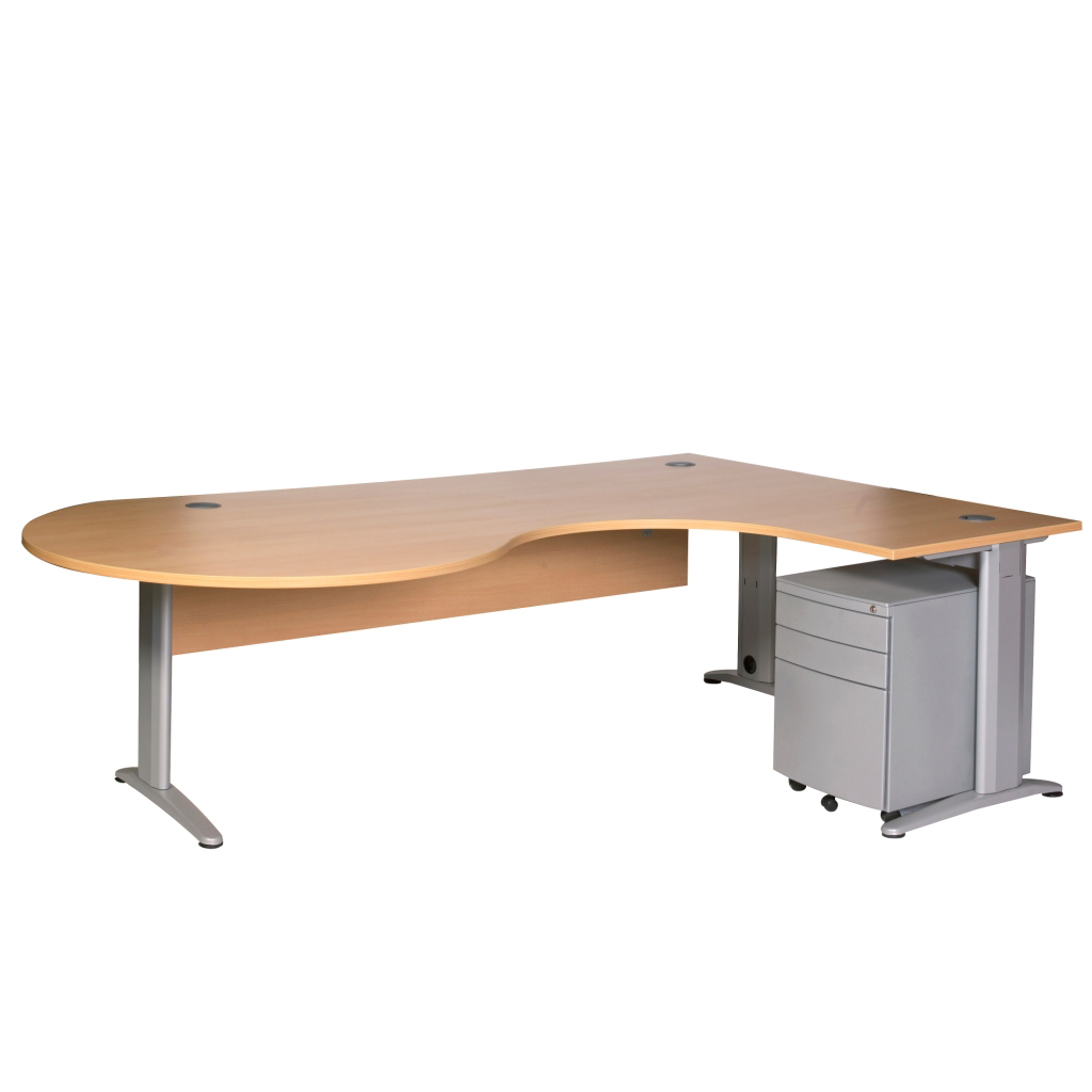 Cantilever-Meeting-end-desk-vanity-panel-mobile-pedestal